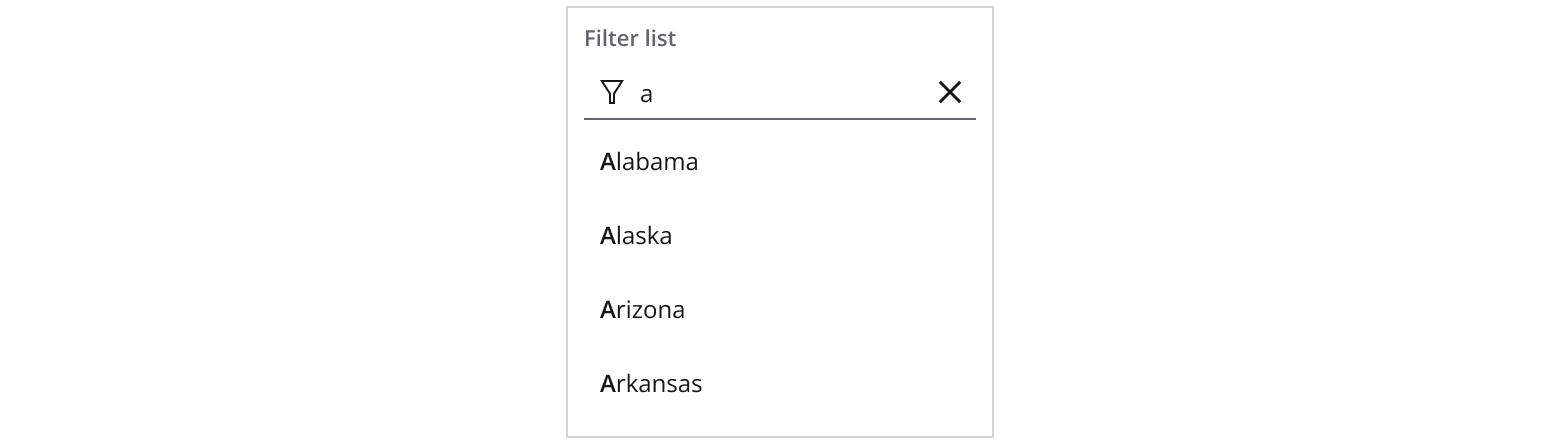 A list filter.